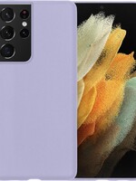 LUQ LUQ Samsung Galaxy S21 Ultra hoesje siliconen - Lila
