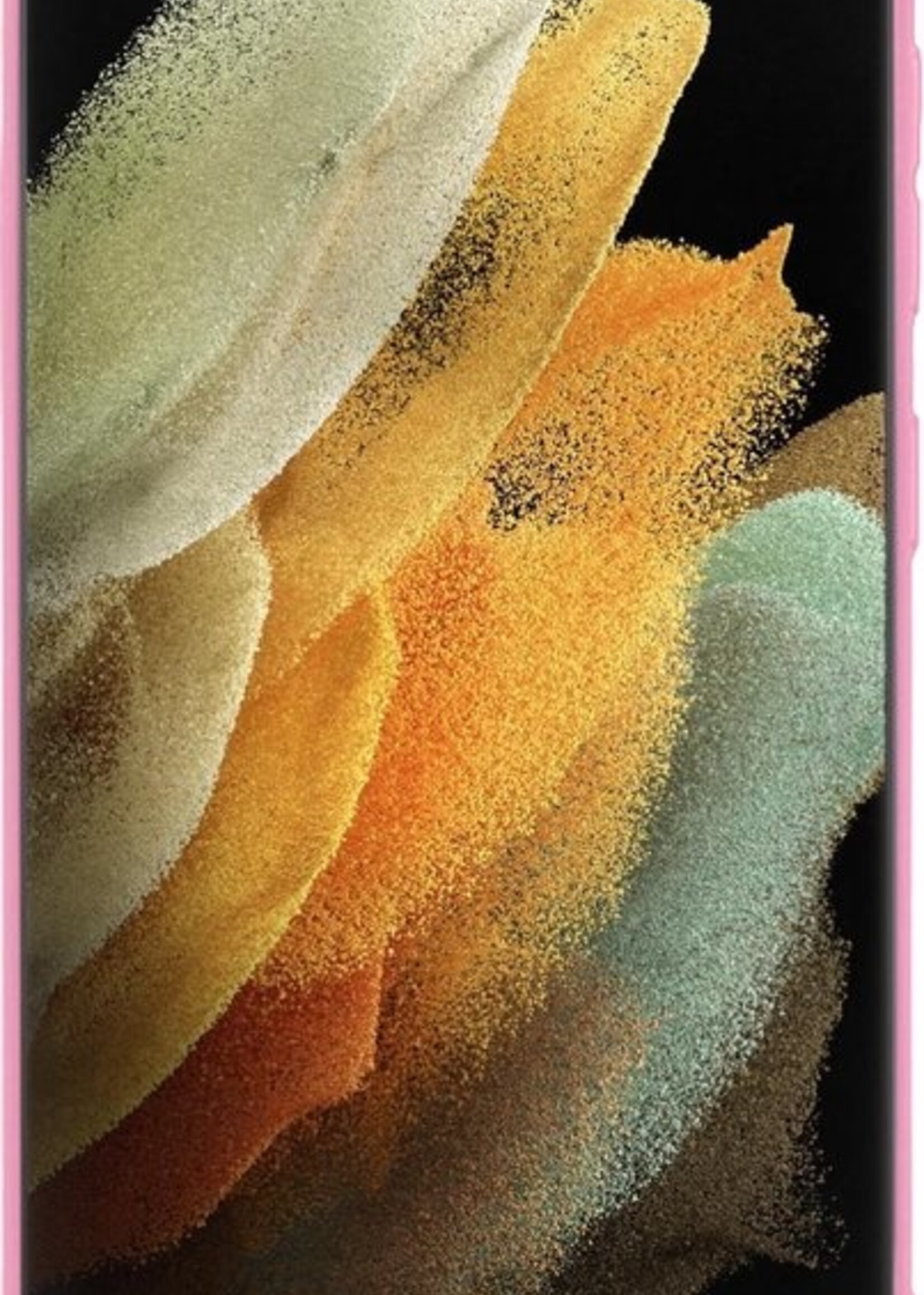 LUQ Hoesje Geschikt voor Samsung S21 Ultra Hoesje Siliconen Case - Hoes Geschikt voor Samsung Galaxy S21 Ultra Hoes Siliconen - Roze