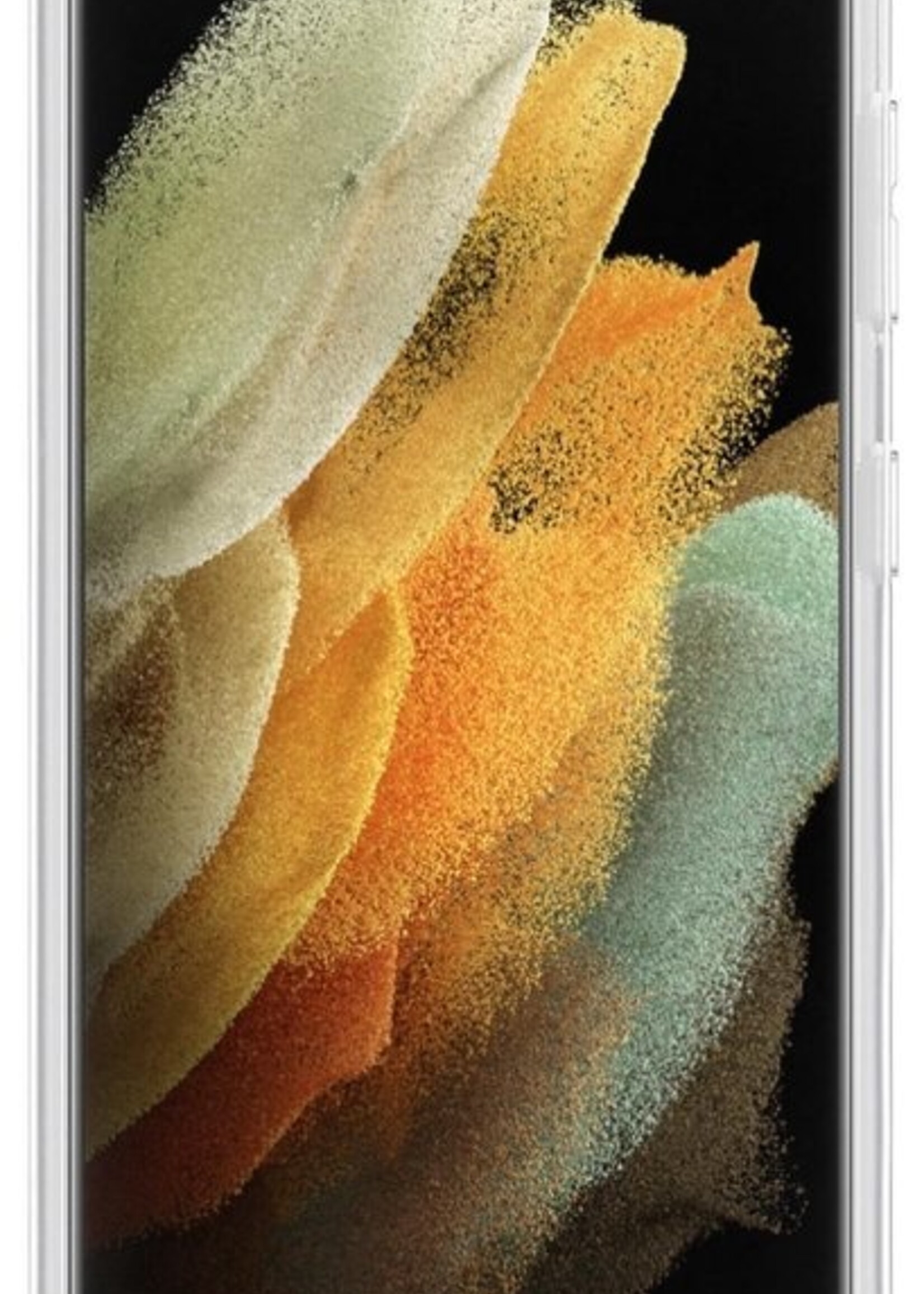 LUQ Hoesje Geschikt voor Samsung S21 Ultra Hoesje Shockproof Case Siliconen - Hoes Geschikt voor Samsung Galaxy S21 Ultra Hoes Cover Siliconen - Transparant