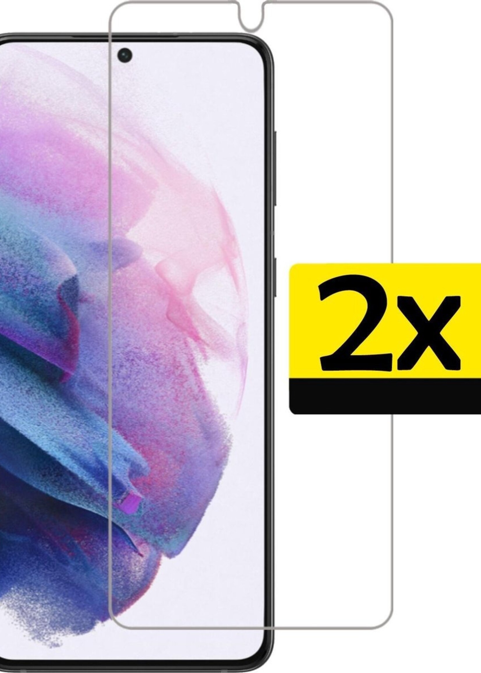 LUQ Screenprotector Geschikt voor Samsung S21 Plus Screenprotector Beschermglas Gehard Glas - Screenprotector Geschikt voor Samsung Galaxy S21 Plus Screenprotector Glas - 2 Stuks