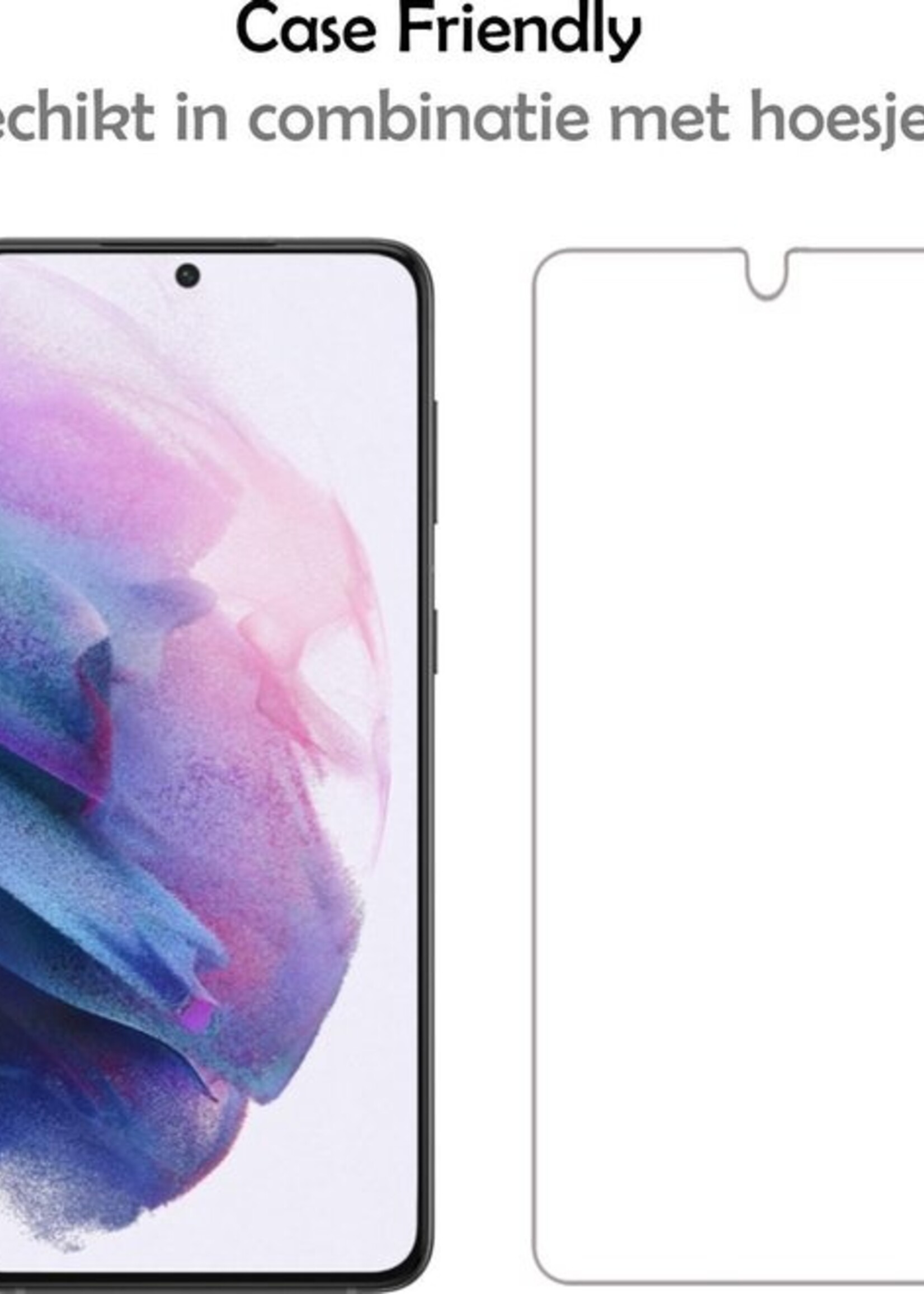 LUQ Screenprotector Geschikt voor Samsung S21 Plus Screenprotector Beschermglas Gehard Glas - Screenprotector Geschikt voor Samsung Galaxy S21 Plus Screenprotector Glas - 2 Stuks