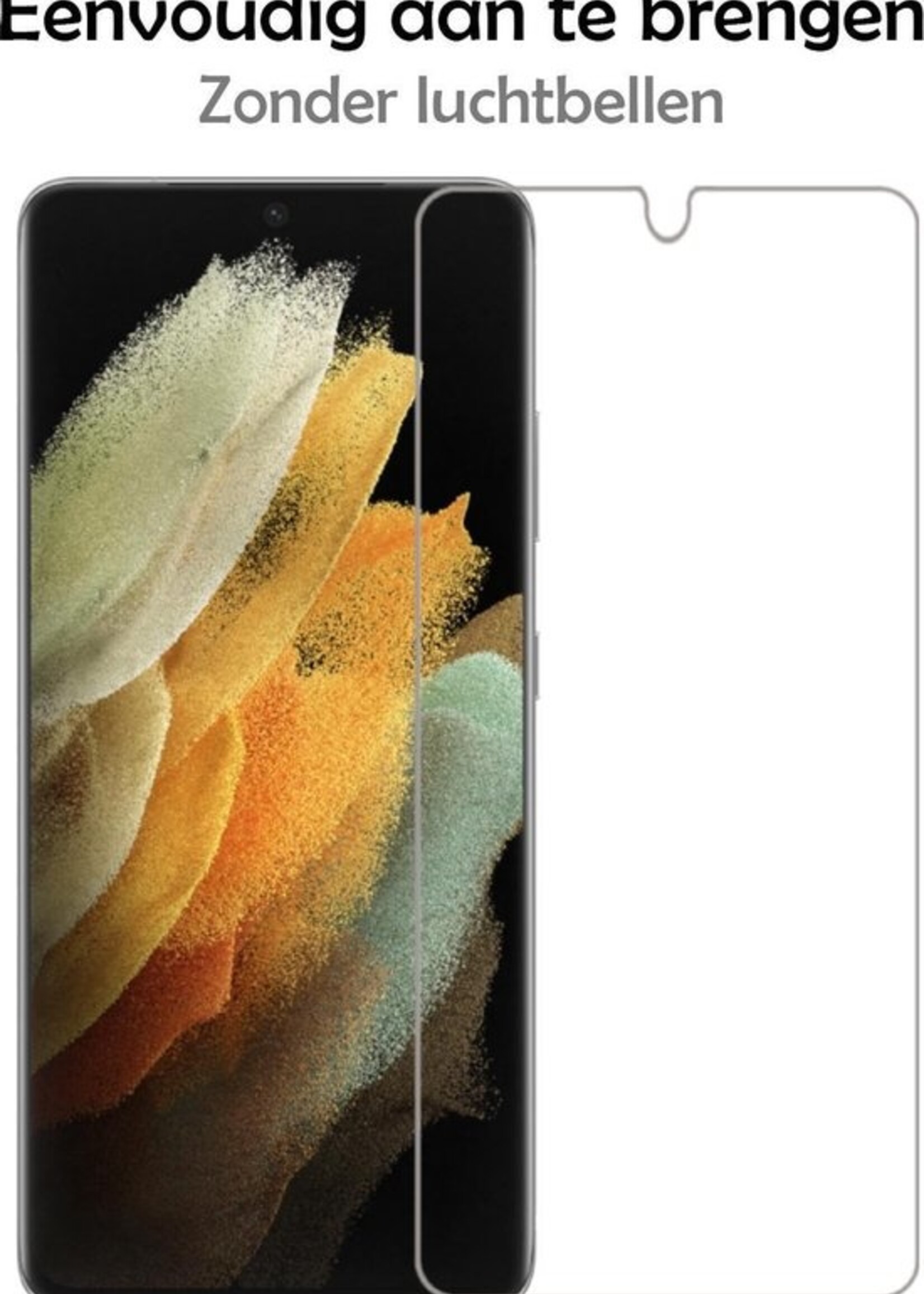 LUQ Screenprotector Geschikt voor Samsung S21 Ultra Screenprotector Beschermglas Gehard Glas - Screenprotector Geschikt voor Samsung Galaxy S21 Ultra Screenprotector Glas