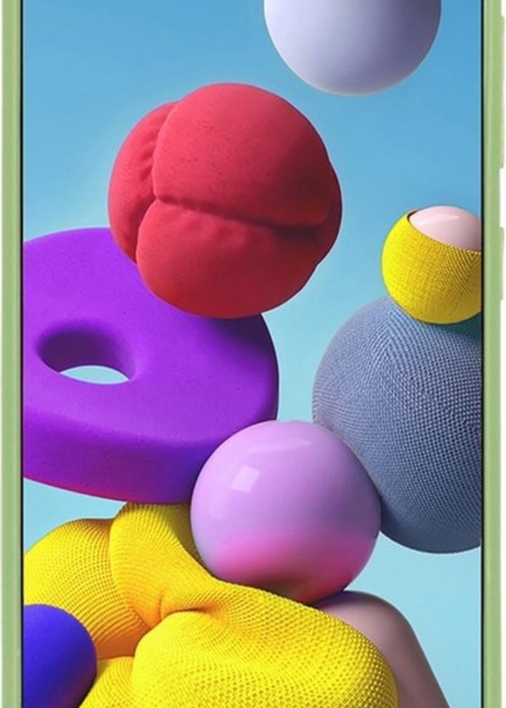 LUQ Hoesje Geschikt voor Samsung A21s Hoesje Siliconen Case Met 2x Screenprotector - Hoes Geschikt voor Samsung Galaxy A21s Hoes Siliconen - Groen