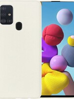 LUQ LUQ Samsung Galaxy A21s hoesje siliconen - Wit