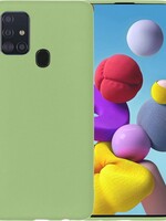 LUQ LUQ Samsung Galaxy A21s hoesje siliconen - Groen