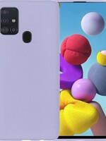 LUQ LUQ Samsung Galaxy A21s hoesje siliconen - Lila