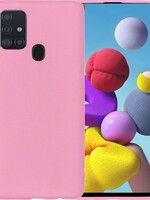 LUQ LUQ Samsung Galaxy A21s hoesje siliconen - Roze