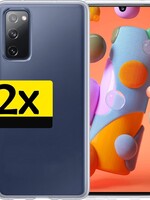 LUQ 2 PACK - LUQ Samsung Galaxy A41 hoesje siliconen - Transparant