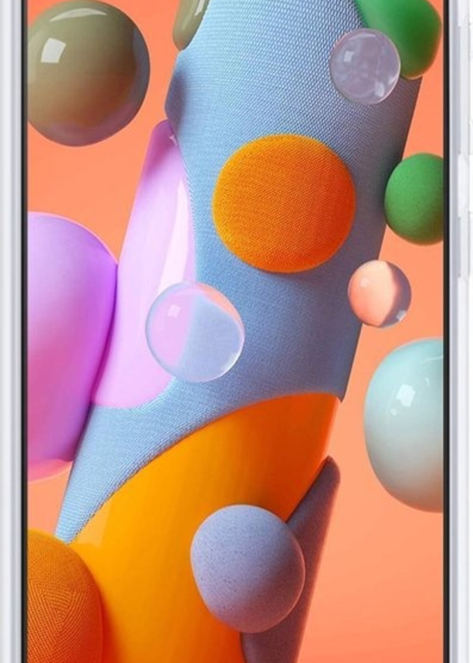 LUQ Hoesje Geschikt voor Samsung A41 Hoesje Siliconen Case Met Screenprotector - Hoes Geschikt voor Samsung Galaxy A41 Hoes Siliconen - Transparant