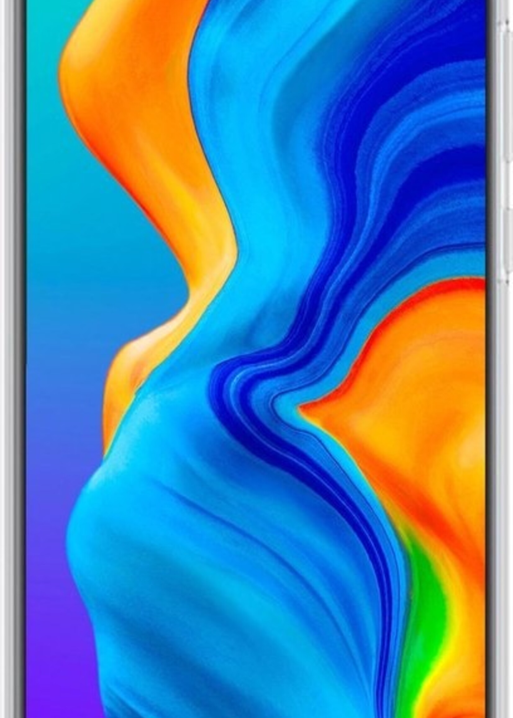 LUQ Hoesje Geschikt voor Huawei P30 Lite Hoesje Siliconen Case - Hoes Geschikt voor Huawei P30 Lite Hoes Siliconen - Transparant - 2 Stuks