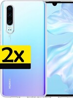 LUQ LUQ 2 PACK - Huawei P30 hoesje siliconen - Transparant