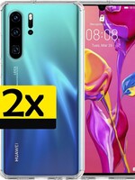 LUQ LUQ 2 PACK - Huawei P30 Pro hoesje siliconen - Transparant