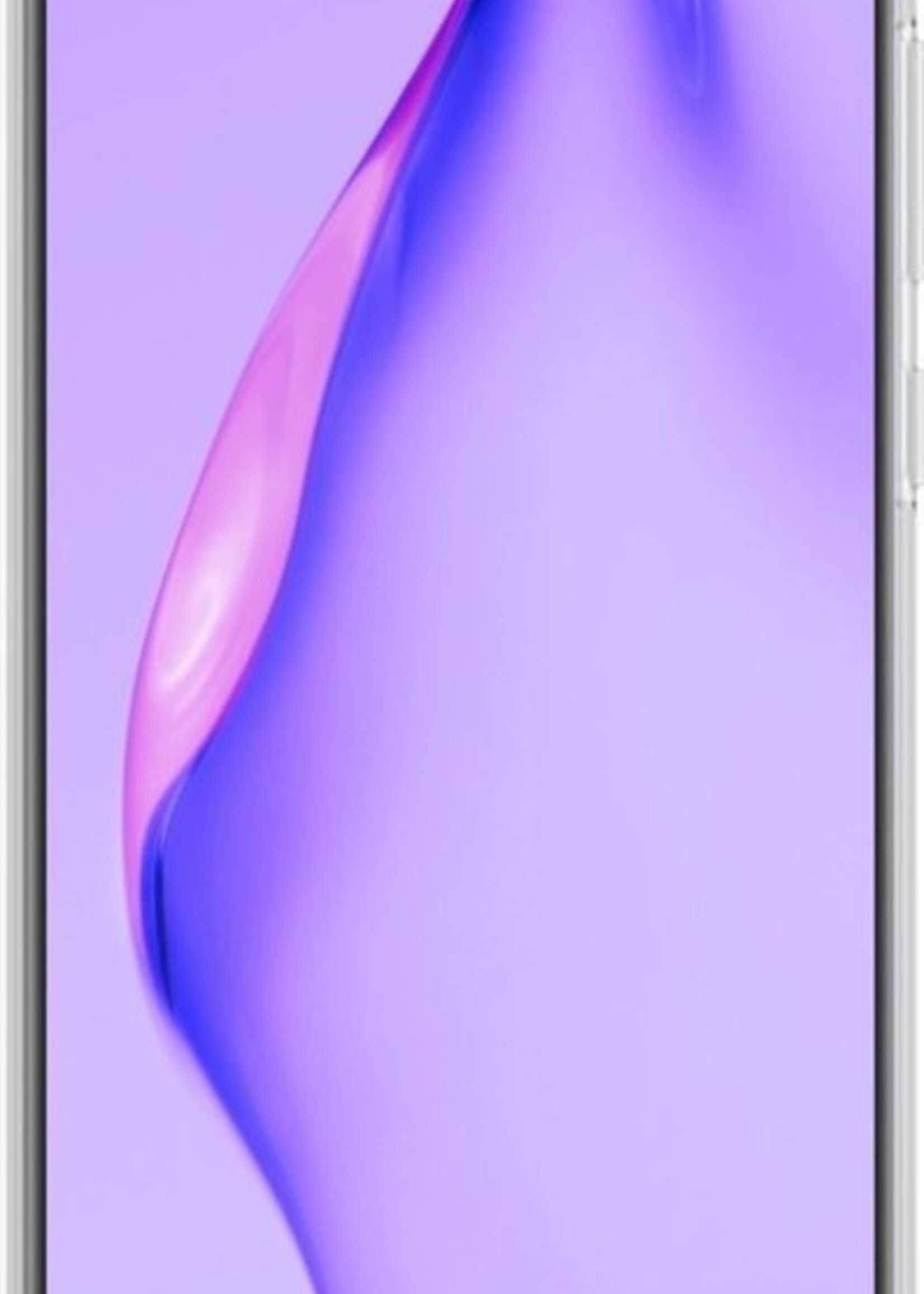 LUQ Hoesje Geschikt voor Huawei P40 Lite Hoesje Siliconen Case - Hoes Geschikt voor Huawei P40 Lite Hoes Siliconen - Transparant