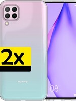 LUQ LUQ 2 PACK - Huawei P40 lite hoesje siliconen - Transparant