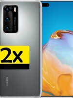 LUQ LUQ 2 PACK - Huawei P40 hoesje siliconen - Transparant