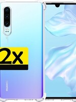 LUQ LUQ 2 PACK - Huawei P30 hoesje shockproof siliconen - Transparant