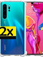LUQ LUQ 2 PACK - Huawei P30 Pro hoesje shockproof siliconen - Transparant