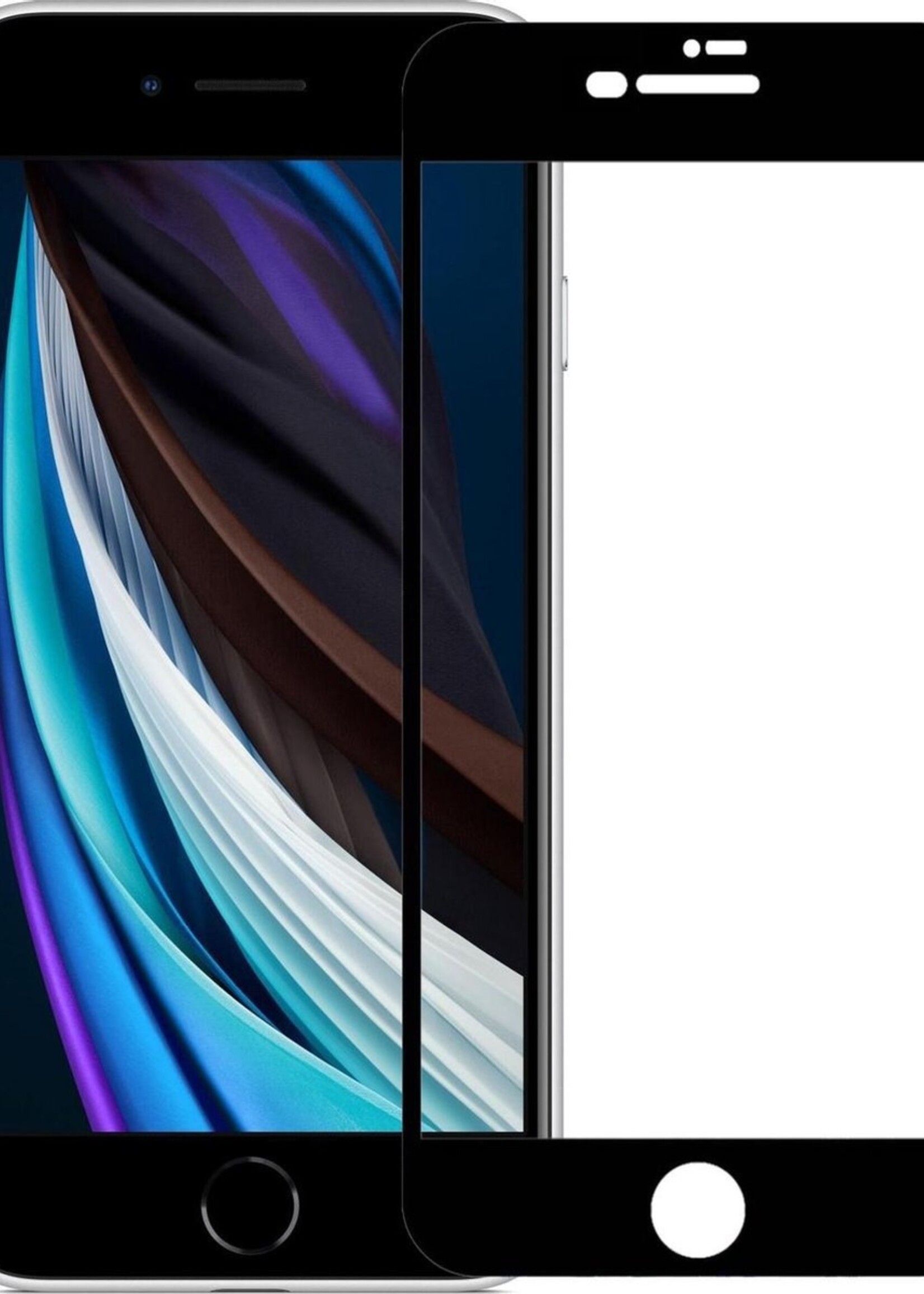 LUQ Screenprotector Geschikt voor iPhone SE 2020 Screenprotector Glas Full Cover - Screenprotector Geschikt voor iPhone SE (2020) Screenprotector Full Cover