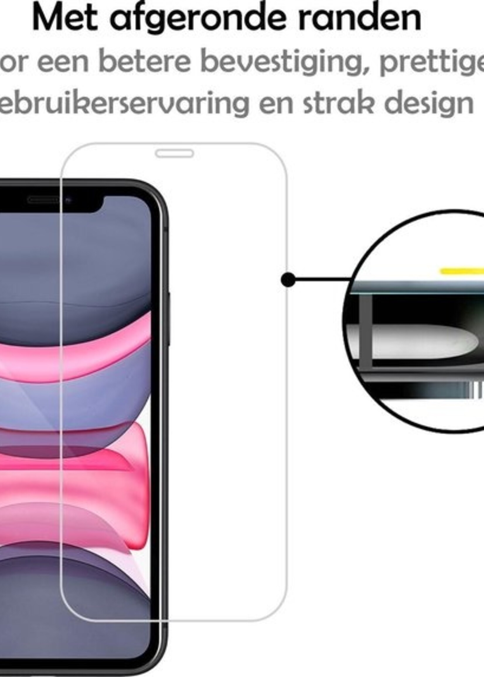 LUQ Screenprotector Geschikt voor iPhone 11 Pro Max Screenprotector Volledig - Screenprotector Geschikt voor iPhone 11 Pro Max Screenprotector Bescherm Glas - 3 Stuks