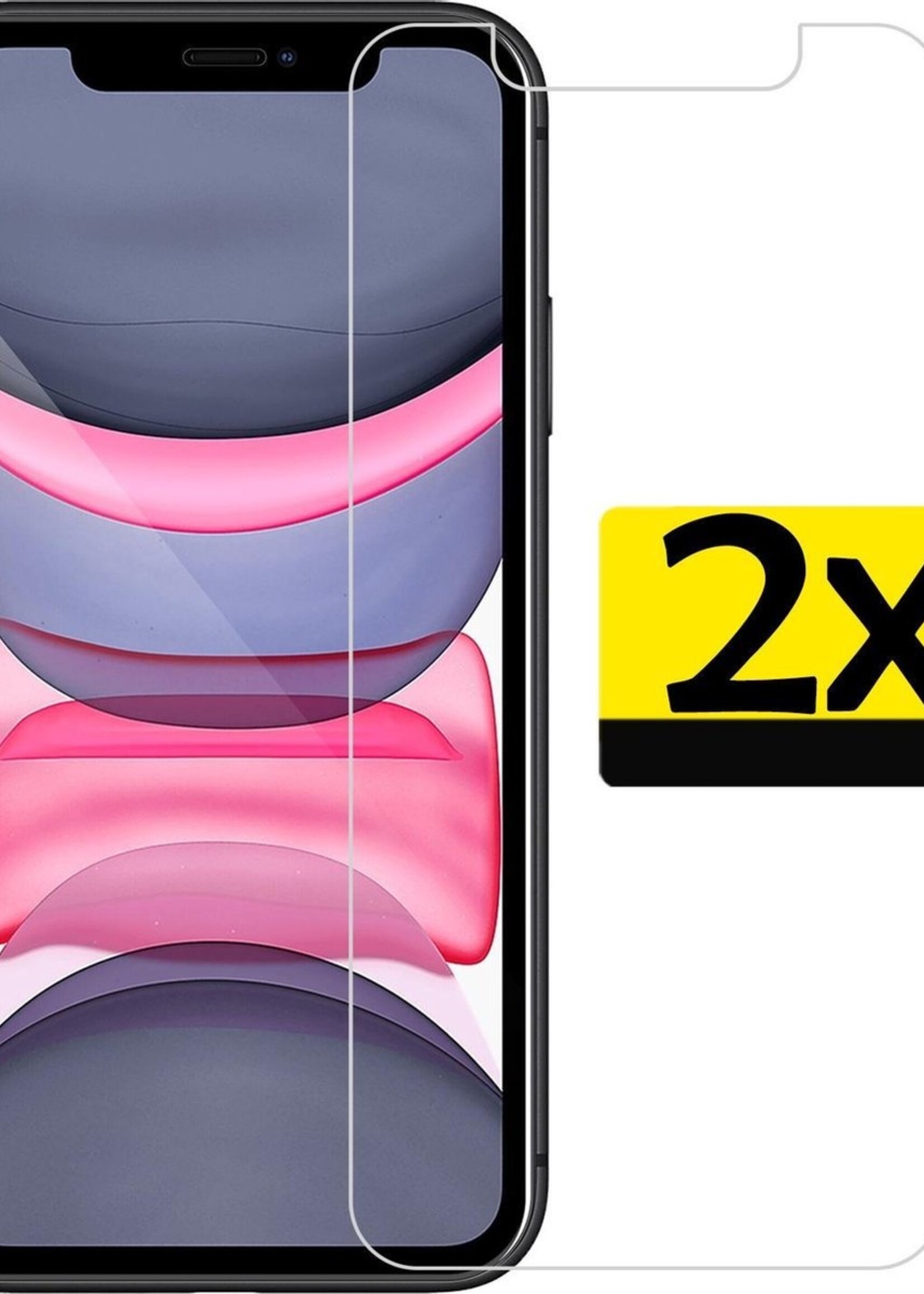 LUQ Screenprotector Geschikt voor iPhone 11 Pro Screenprotector Beschermglas Gehard Glas - Screenprotector Geschikt voor iPhone 11 Pro Screenprotector Glas - 2 Stuks