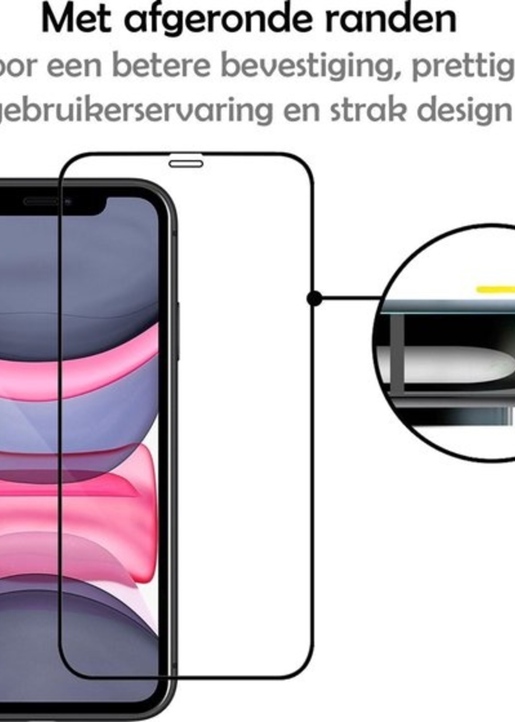 LUQ Screenprotector Geschikt voor iPhone Xs Screenprotector Glas Full Cover - Screenprotector Geschikt voor iPhone Xs Screenprotector Full Cover - 2 Stuks