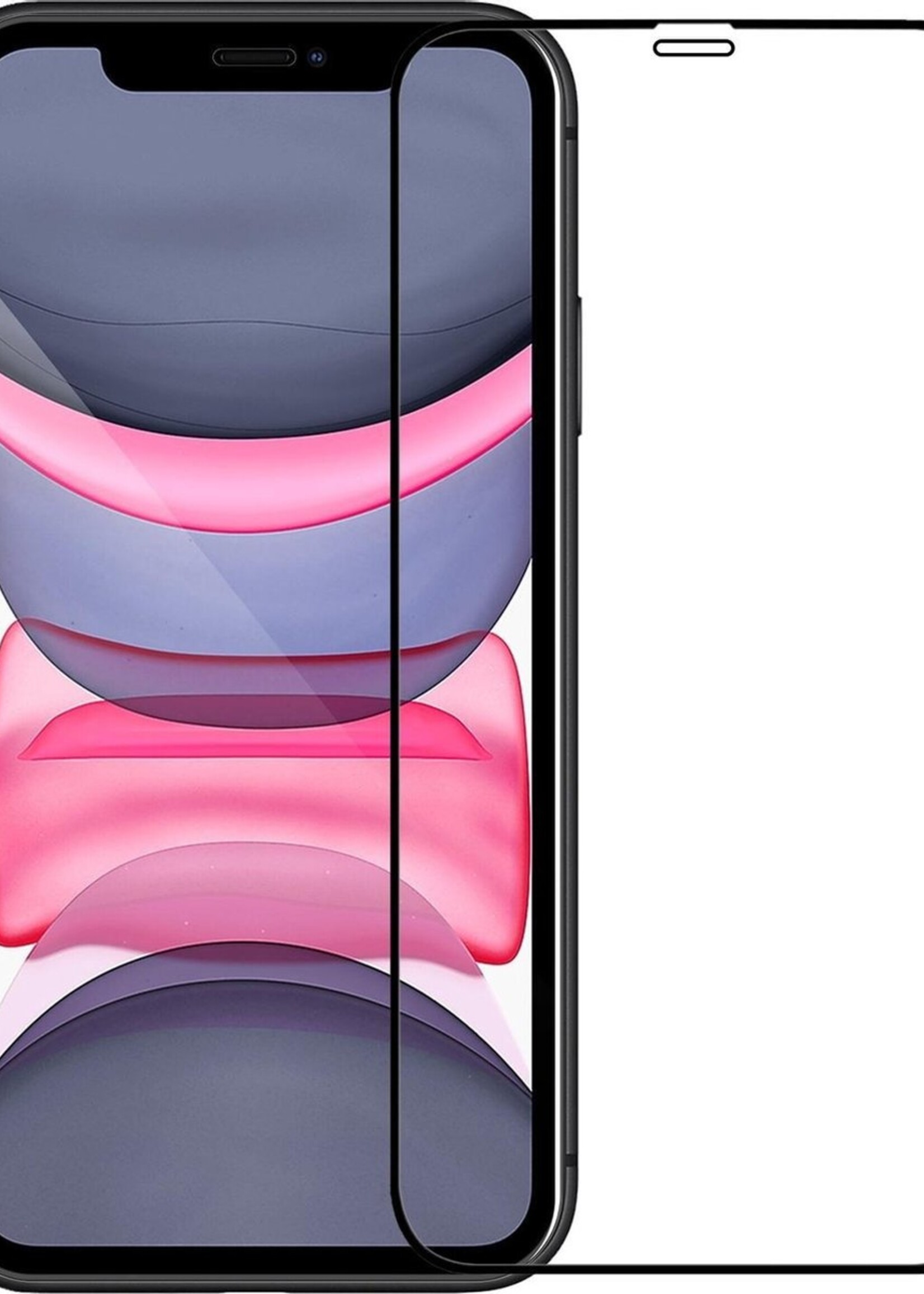 LUQ Screenprotector Geschikt voor iPhone Xs Max Screenprotector Glas Full Cover - Screenprotector Geschikt voor iPhone Xs Max Screenprotector Full Cover