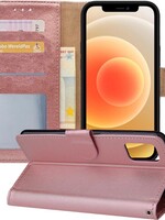 LUQ LUQ iPhone 12 Pro Hoesje Bookcase - Rose Goud