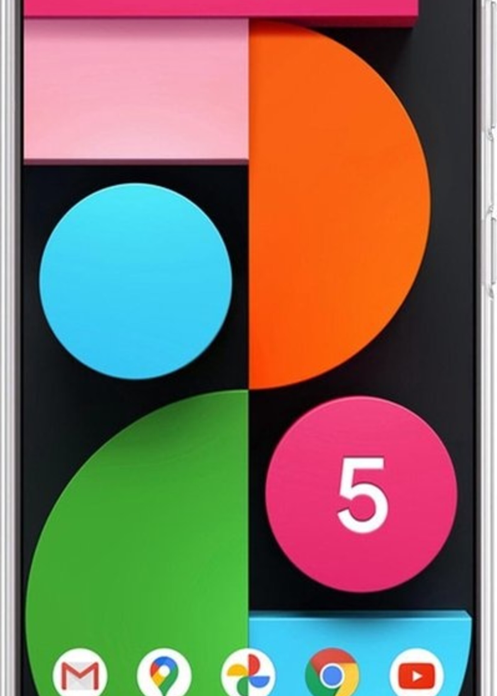 LUQ Hoesje Geschikt voor Google Pixel 5 Hoesje Siliconen Case - Hoes Geschikt voor Google Pixel 5 Hoes Siliconen - Transparant - 2 Stuks