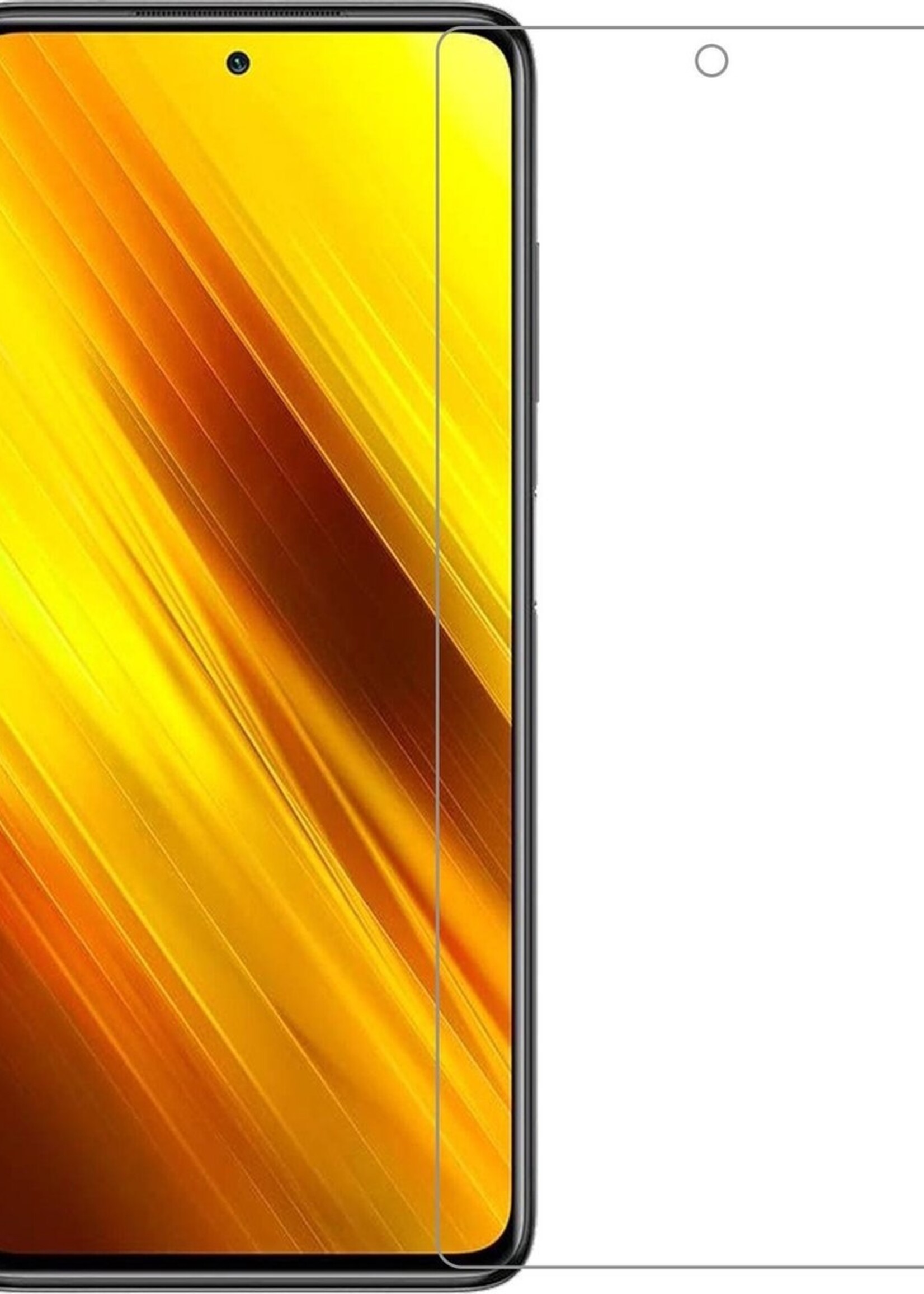 LUQ Screenprotector Geschikt voor Poco X3 Screenprotector Beschermglas Gehard Glas - Screenprotector Geschikt voor Xiaomi Poco X3 Screenprotector Glas
