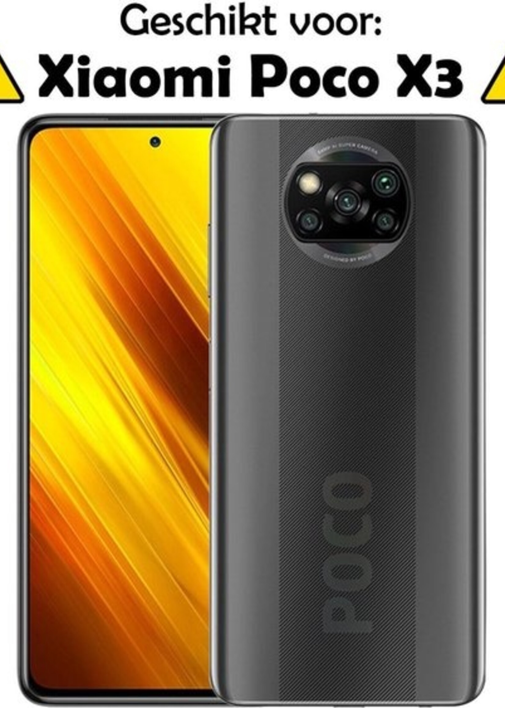 LUQ Screenprotector Geschikt voor Poco X3 Screenprotector Beschermglas Gehard Glas - Screenprotector Geschikt voor Xiaomi Poco X3 Screenprotector Glas - 2 Stuks