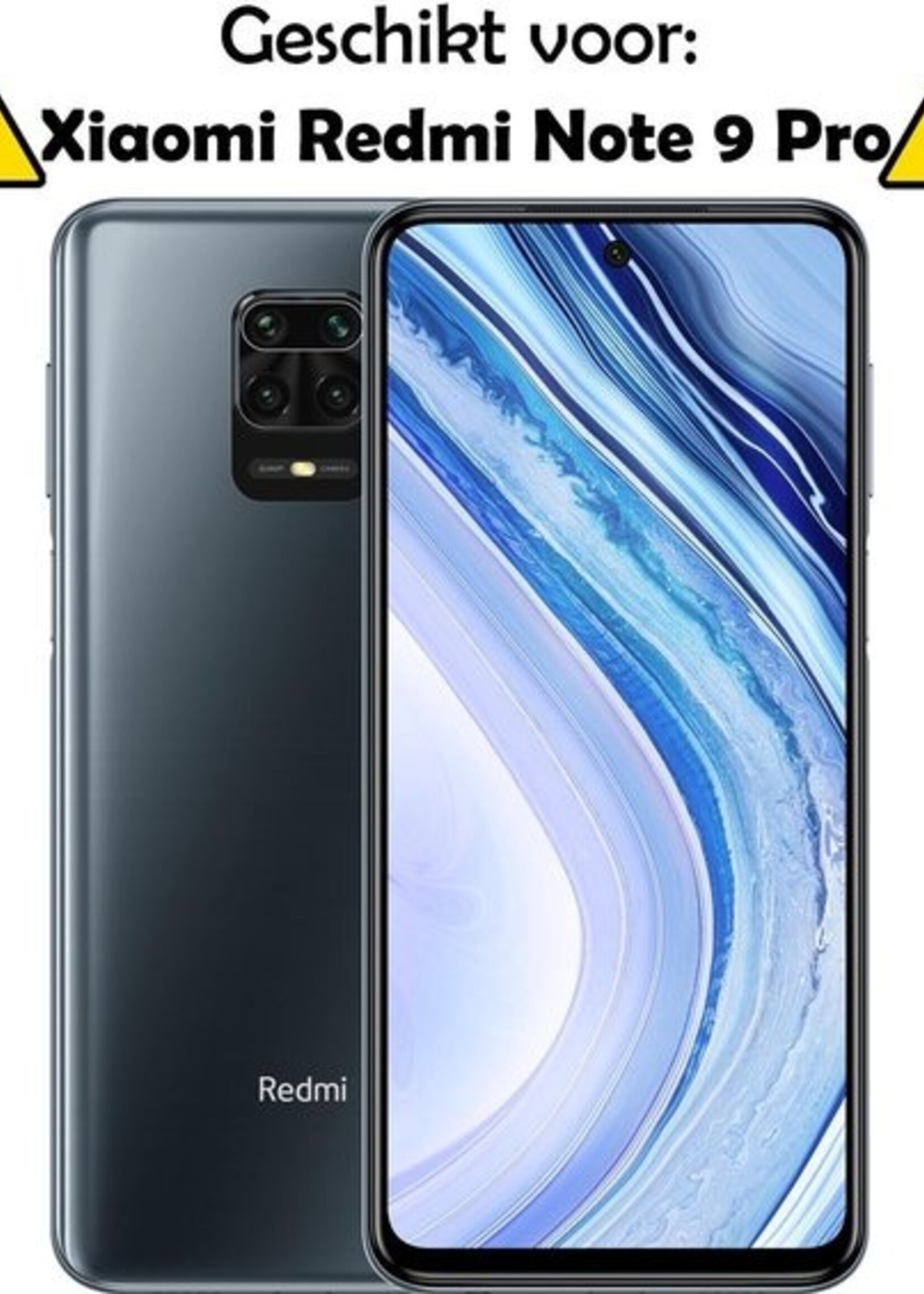 LUQ Screenprotector Geschikt voor Xiaomi Redmi Note 9 Pro Screenprotector Beschermglas Gehard Glas - Screenprotector Geschikt voor Xiaomi Redmi Note 9 Pro Screenprotector Glas - 2 Stuks