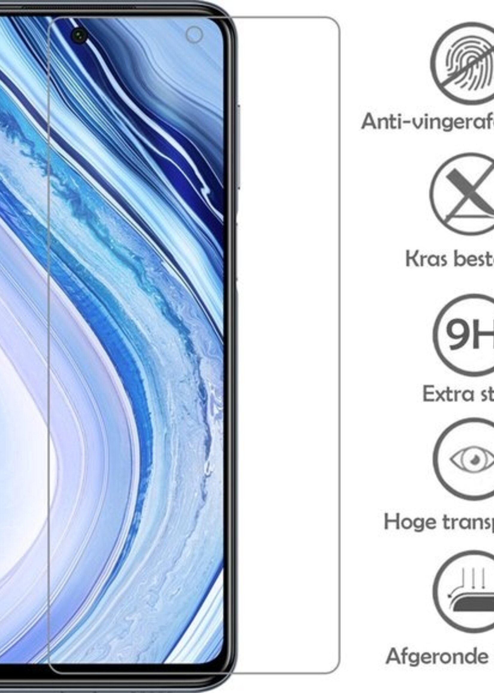 LUQ Screenprotector Geschikt voor Xiaomi Redmi Note 9 Pro Screenprotector Beschermglas Gehard Glas - Screenprotector Geschikt voor Xiaomi Redmi Note 9 Pro Screenprotector Glas - 3 Stuks