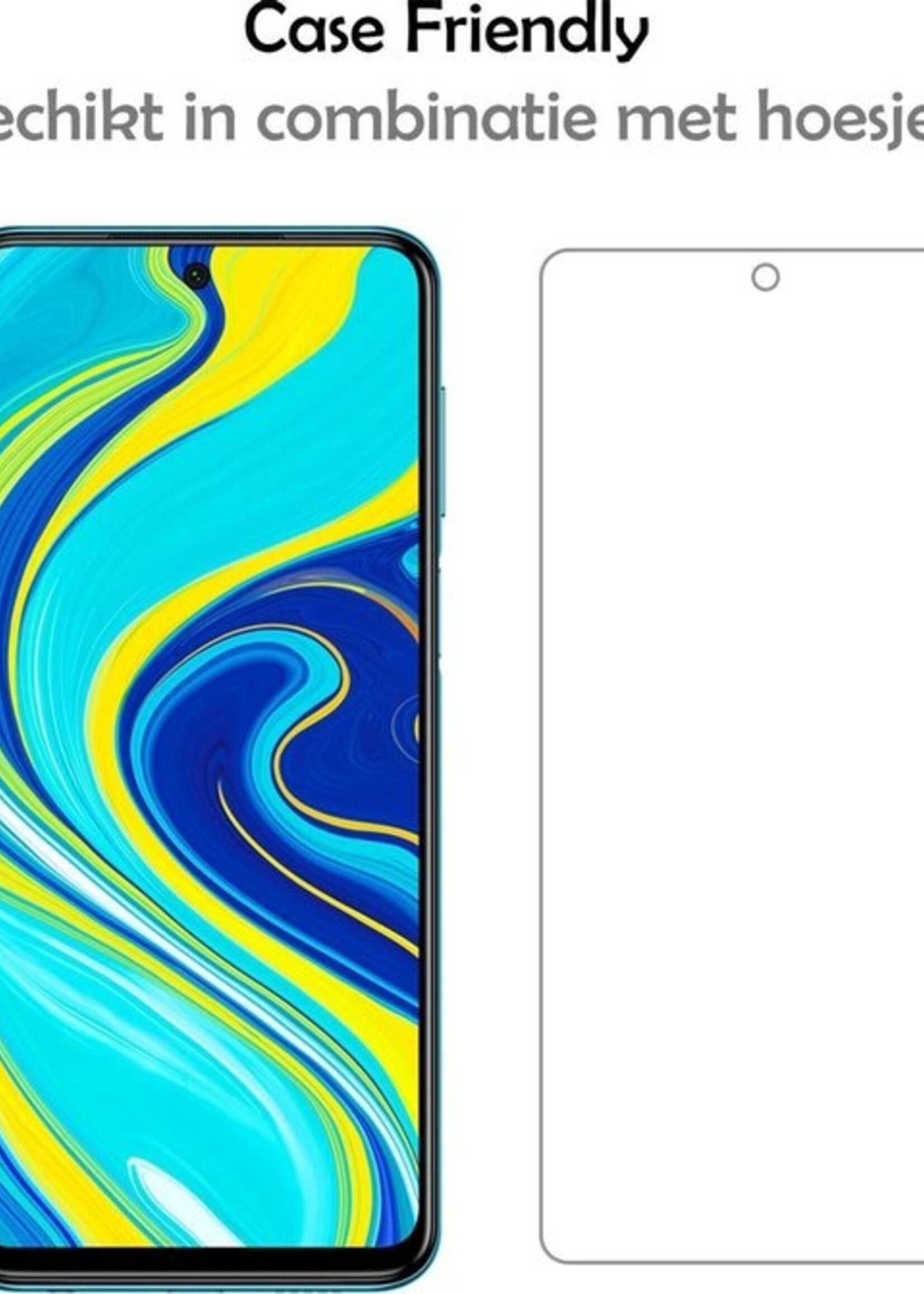 LUQ Screenprotector Geschikt voor Xiaomi Redmi Note 9S Screenprotector Beschermglas Gehard Glas - Screenprotector Geschikt voor Xiaomi Redmi Note 9S Screenprotector Glas