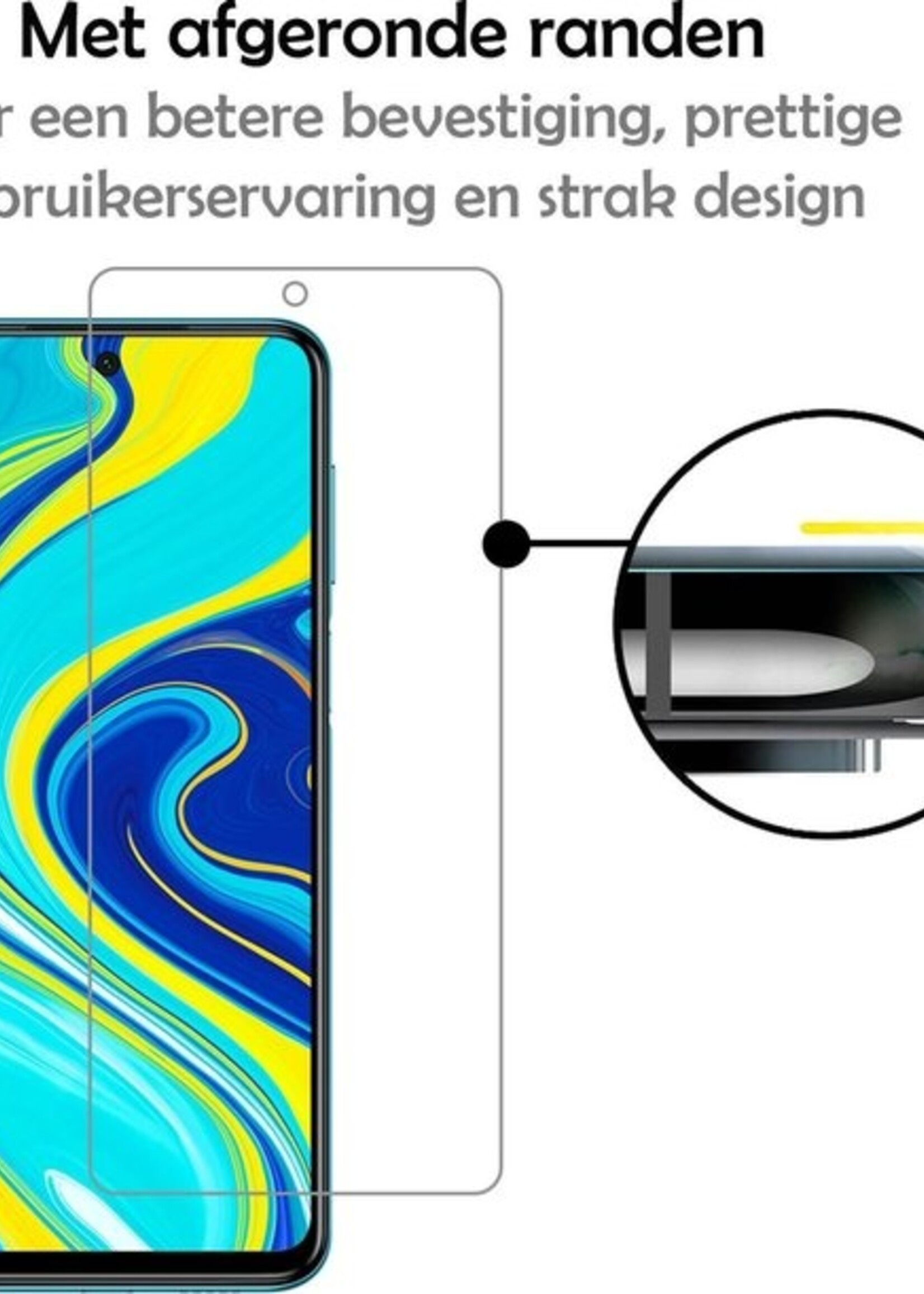 LUQ Screenprotector Geschikt voor Xiaomi Redmi Note 9S Screenprotector Beschermglas Gehard Glas - Screenprotector Geschikt voor Xiaomi Redmi Note 9S Screenprotector Glas - 3 Stuks