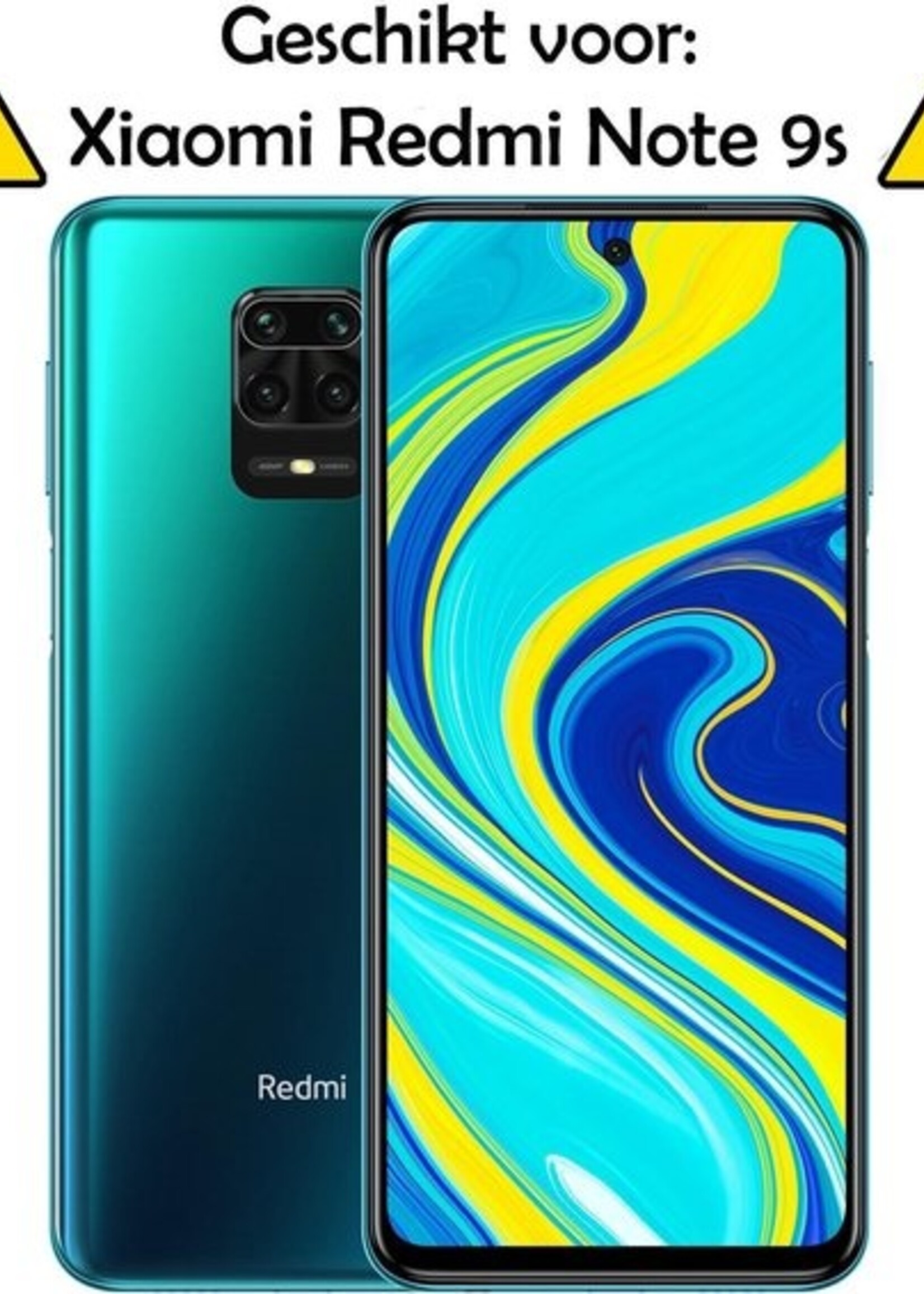 LUQ Screenprotector Geschikt voor Xiaomi Redmi Note 9S Screenprotector Beschermglas Gehard Glas - Screenprotector Geschikt voor Xiaomi Redmi Note 9S Screenprotector Glas - 3 Stuks