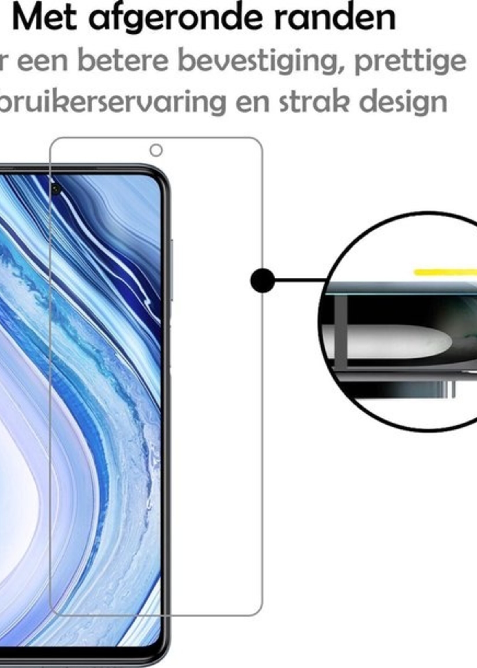 LUQ Screenprotector Geschikt voor Xiaomi Redmi Note 9 Pro Screenprotector Beschermglas Gehard Glas - Screenprotector Geschikt voor Xiaomi Redmi Note 9 Pro Screenprotector Glas - 2 Stuks