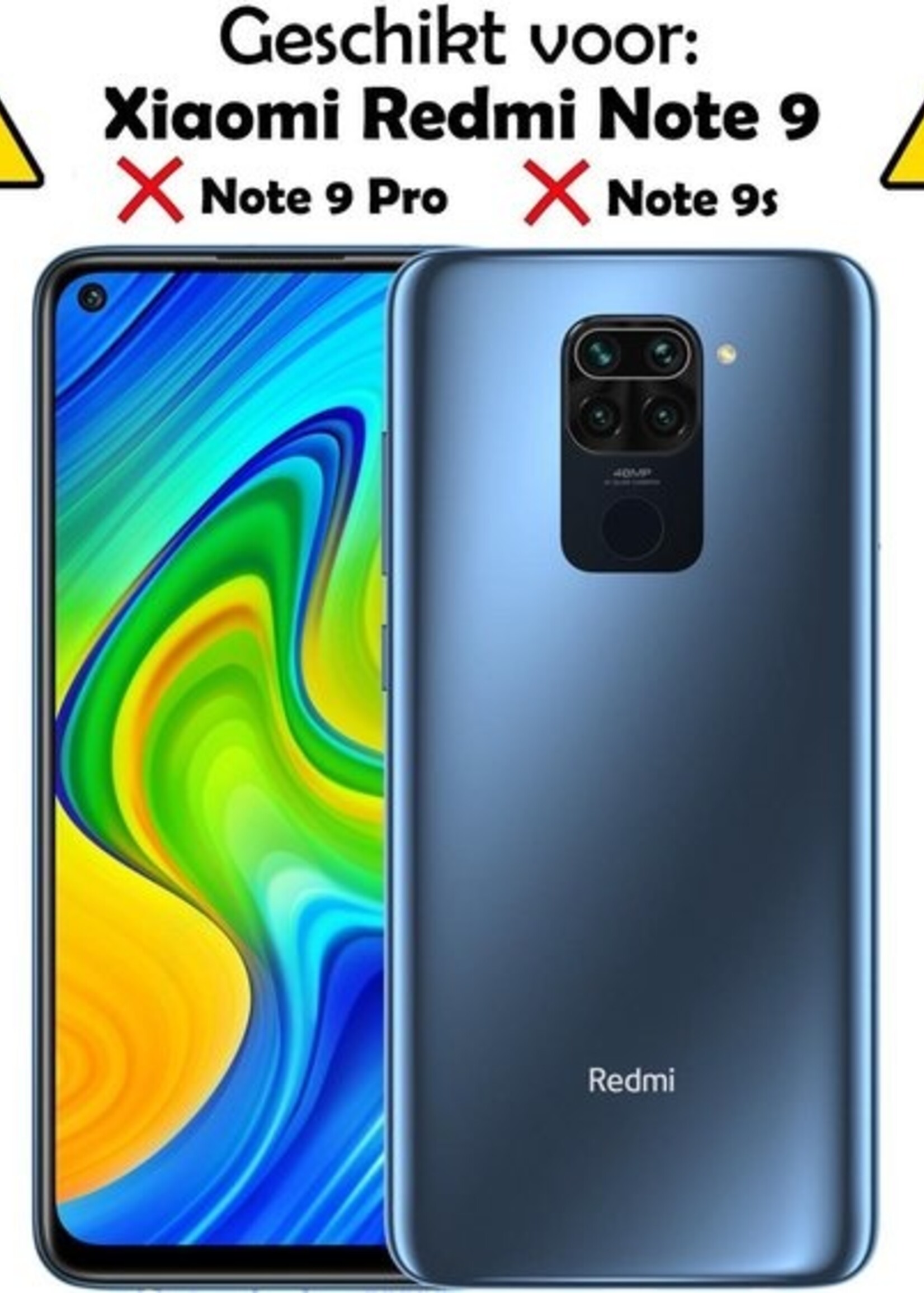 LUQ Screenprotector Geschikt voor Xiaomi Redmi Note 9 Screenprotector Beschermglas Gehard Glas - Screenprotector Geschikt voor Xiaomi Redmi Note 9 Screenprotector Glas - 3 Stuks