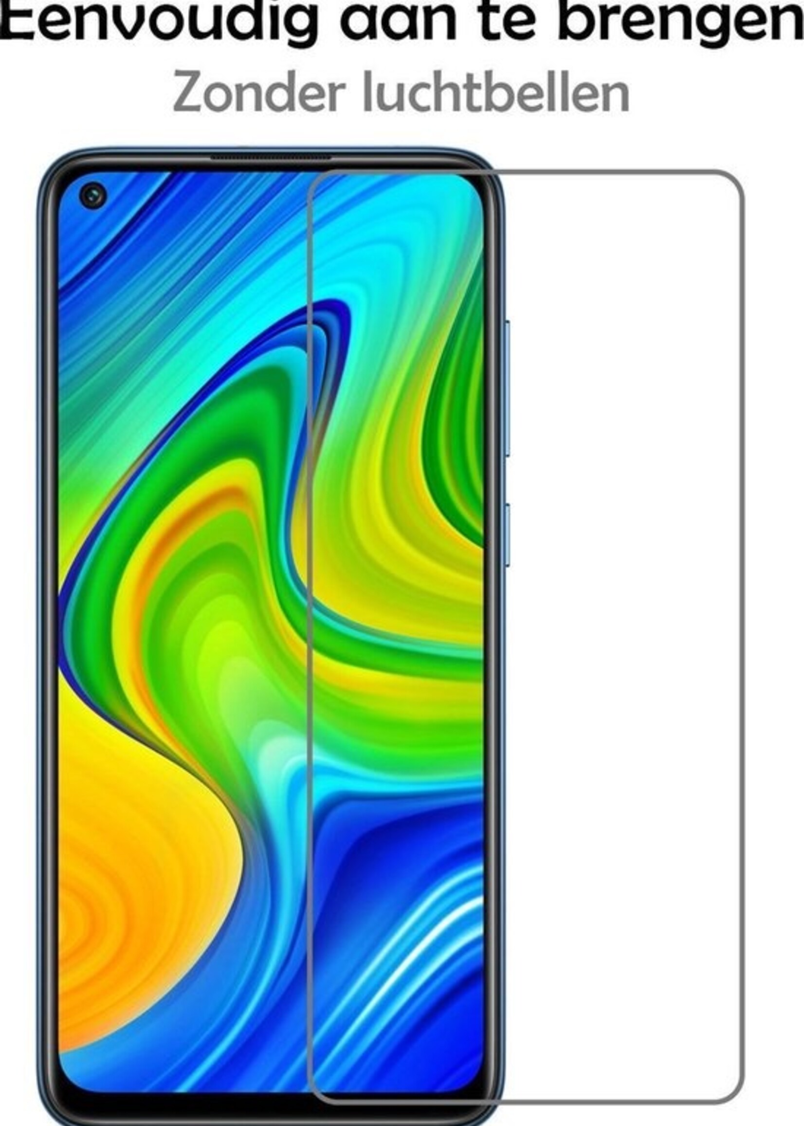 LUQ Screenprotector Geschikt voor Xiaomi Redmi Note 9 Screenprotector Beschermglas Gehard Glas - Screenprotector Geschikt voor Xiaomi Redmi Note 9 Screenprotector Glas - 3 Stuks