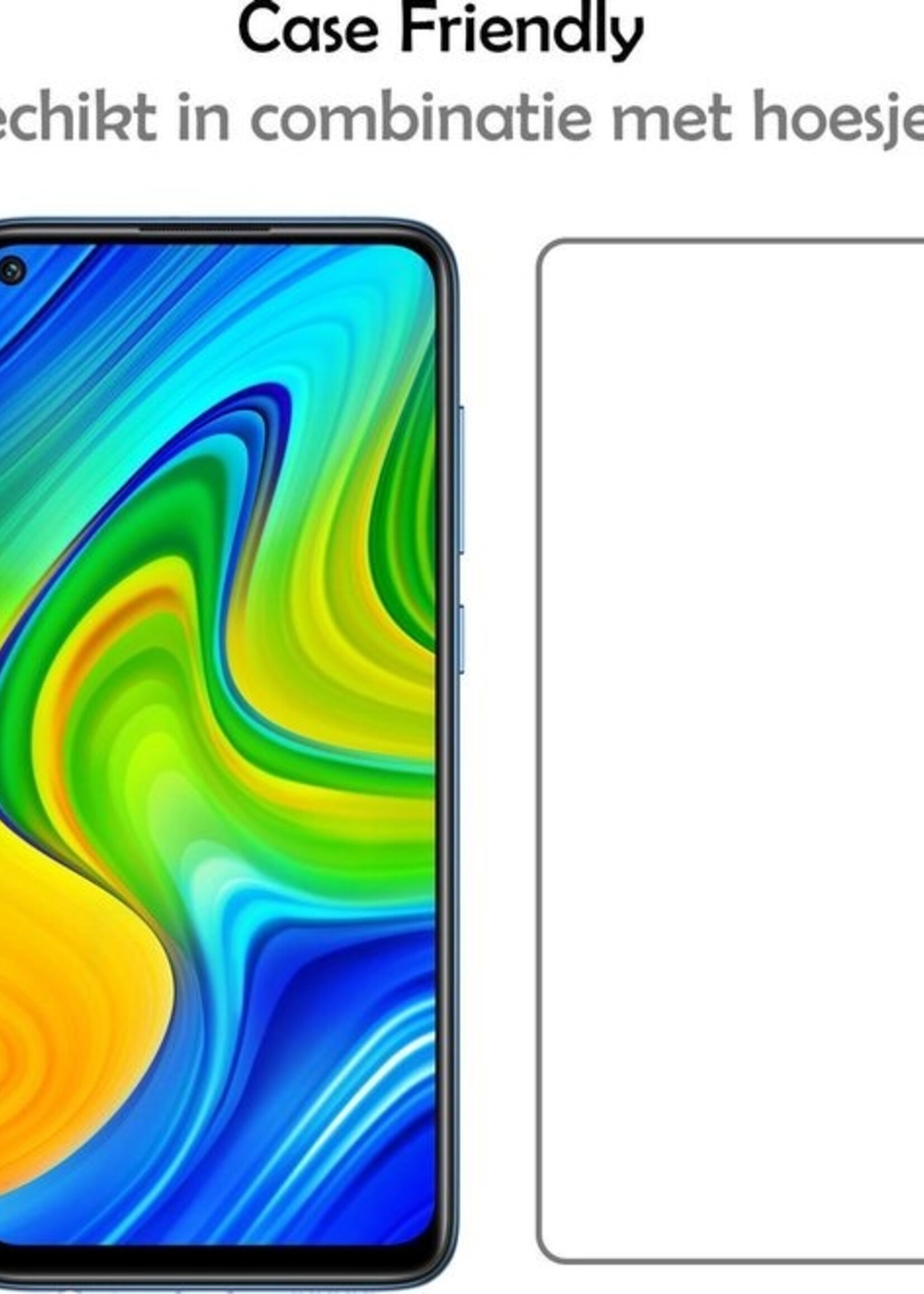 LUQ Screenprotector Geschikt voor Xiaomi Redmi Note 9 Screenprotector Beschermglas Gehard Glas - Screenprotector Geschikt voor Xiaomi Redmi Note 9 Screenprotector Glas - 3 Stuks