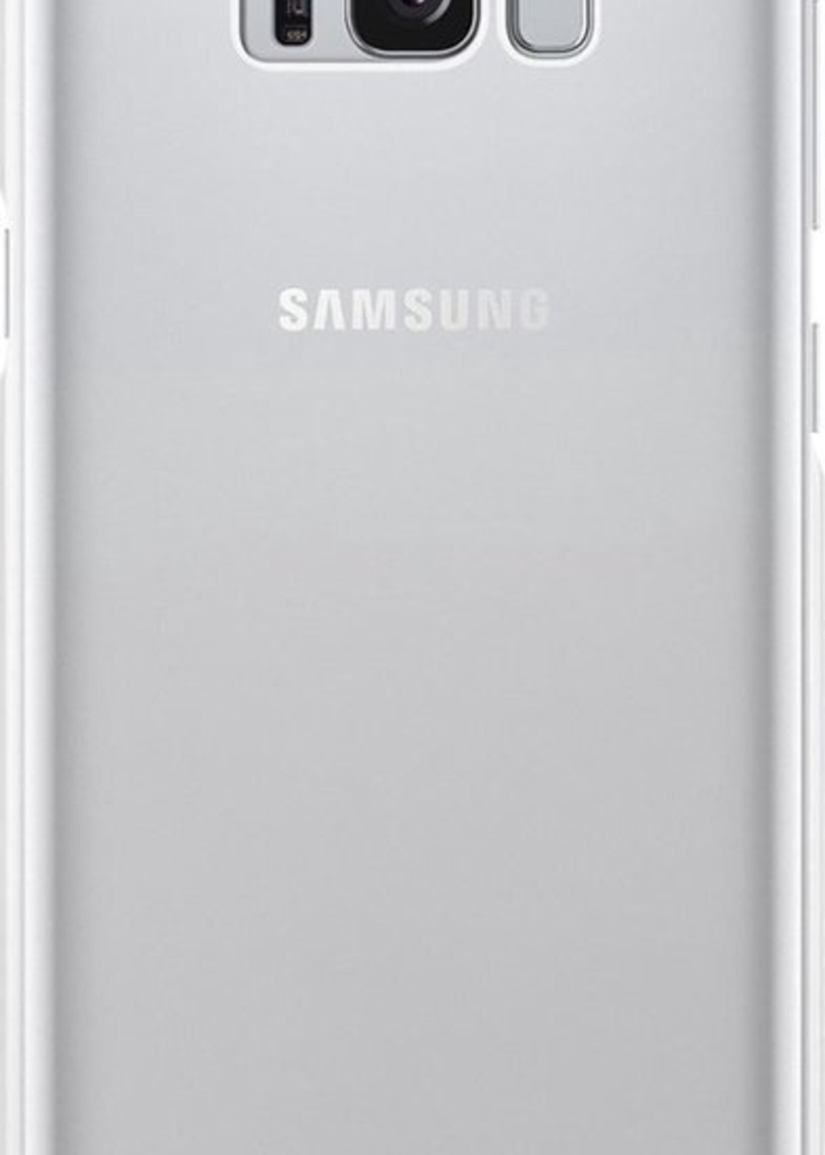 LUQ Hoesje Geschikt voor Samsung S8 Hoesje Siliconen Case - Hoes Geschikt voor Samsung Galaxy S8 Hoes Siliconen - Transparant - 2 Stuks