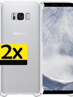 LUQ LUQ 2 PACK - Samsung Galaxy S8 hoesje shockproof siliconen - Transparant