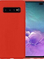 LUQ LUQ Samsung Galaxy S10 hoesje siliconen - Rood