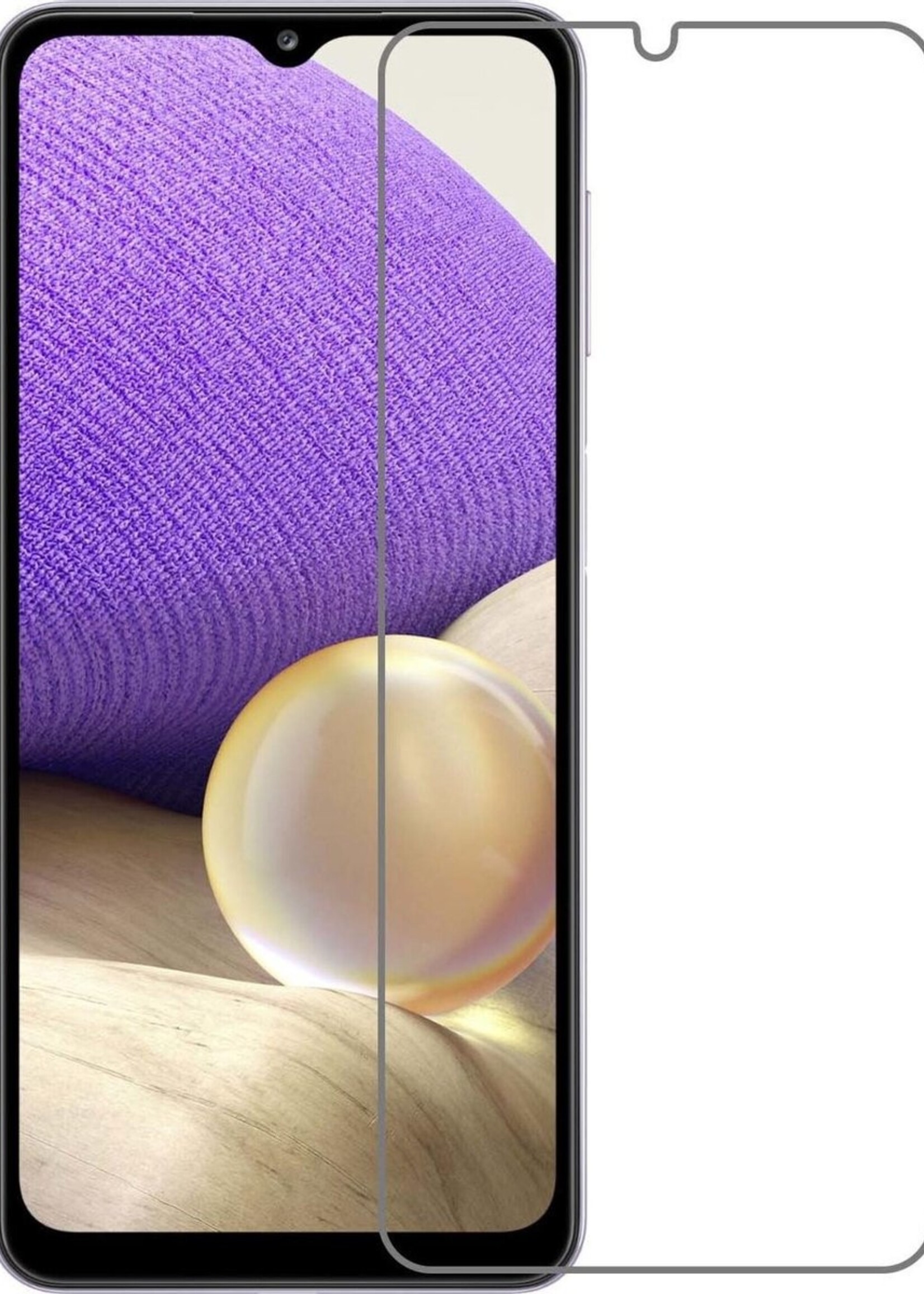 LUQ Screenprotector Geschikt voor Samsung A32 5G Screenprotector Beschermglas Gehard Glas - Screenprotector Geschikt voor Samsung Galaxy A32 5G Screenprotector Glas