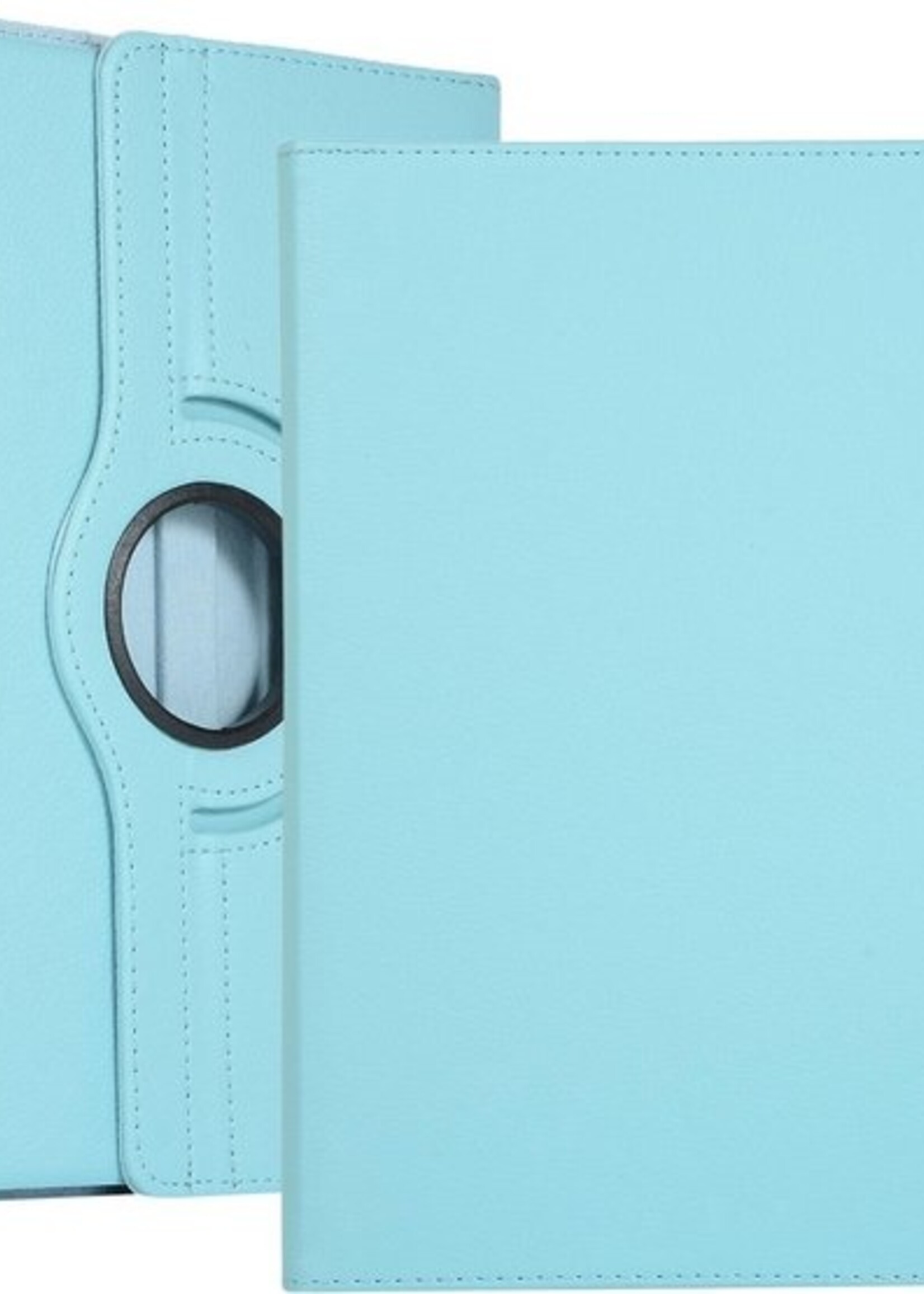 LUQ Hoes Geschikt voor iPad 10.2 2019 Hoes 360 Draaibaar Hoesje Case - Hoesje Geschikt voor iPad 7 Hoes Cover - Lichtblauw