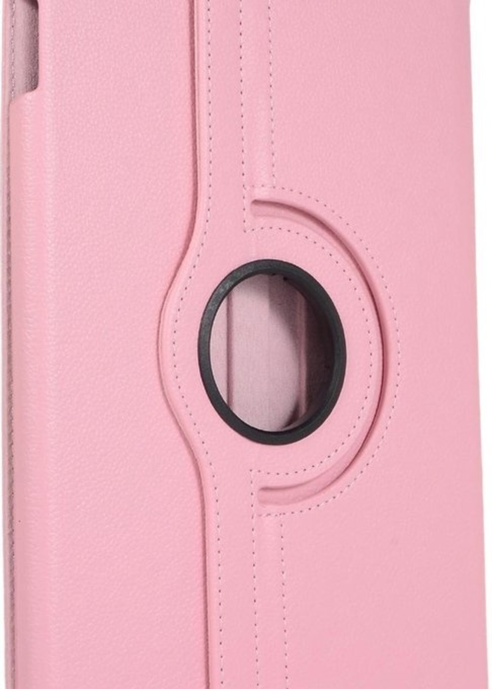 LUQ Hoes Geschikt voor iPad 10.2 2019 Hoes 360 Draaibaar Hoesje Case - Hoesje Geschikt voor iPad 7 Hoes Cover - Lichtroze