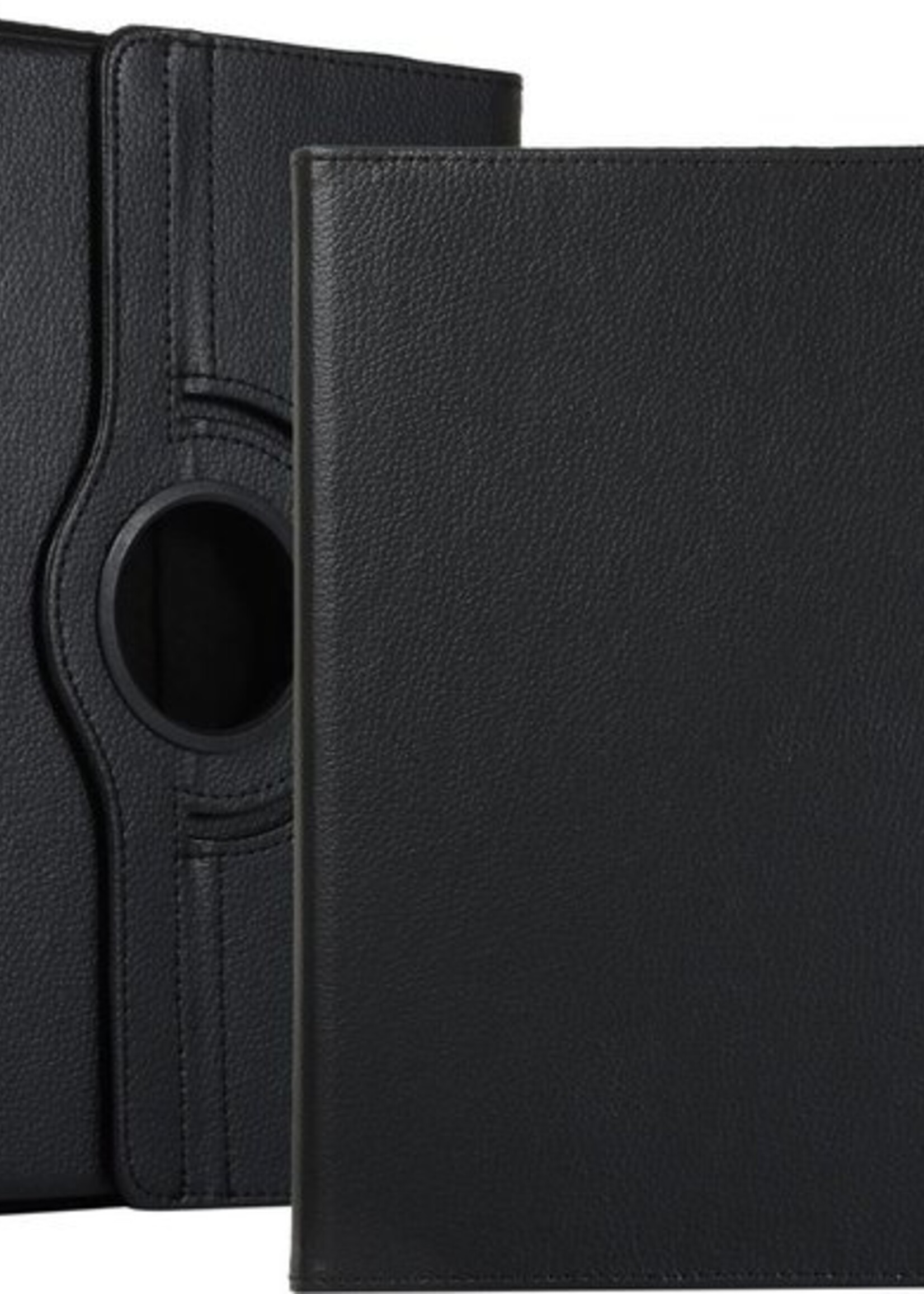 LUQ Hoes Geschikt voor iPad 10.2 2020 Hoes 360 Draaibaar Hoesje Case - Hoesje Geschikt voor iPad 8 Hoes Cover - Zwart