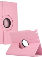 LUQ LUQ iPad 10.2 2020 Hoesje Draaibare Hoes 360 Graden Cover Case Licht Roze