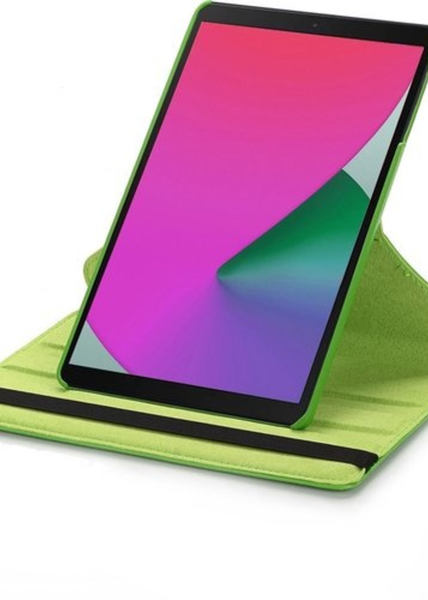LUQ Hoes Geschikt voor iPad 10.2 2019 Hoes 360 Draaibaar Hoesje Case - Hoesje Geschikt voor iPad 7 Hoes Cover - Groen