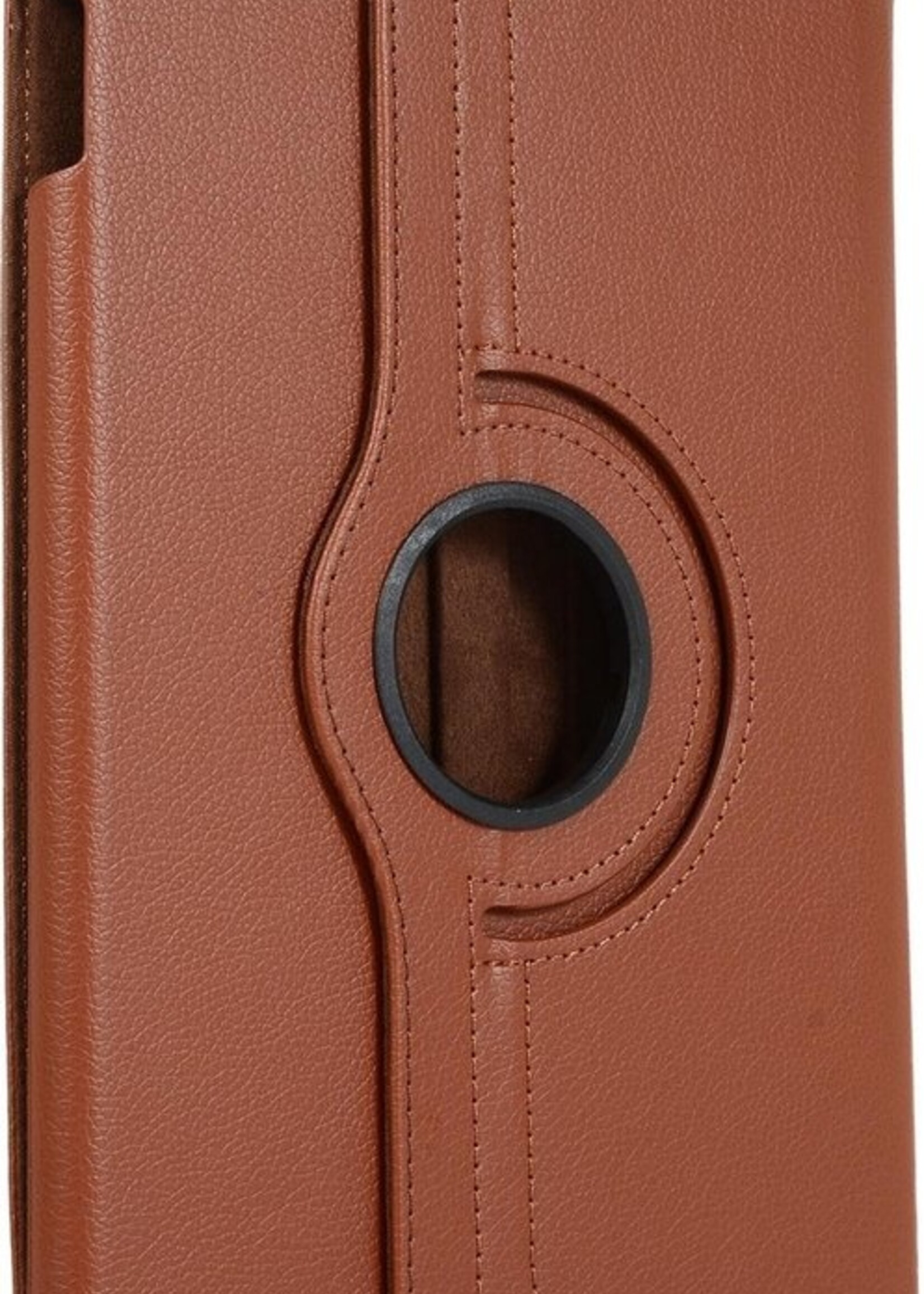 LUQ Hoes Geschikt voor iPad 10.2 2020 Hoes 360 Draaibaar Hoesje Case - Hoesje Geschikt voor iPad 8 Hoes Cover - Bruin