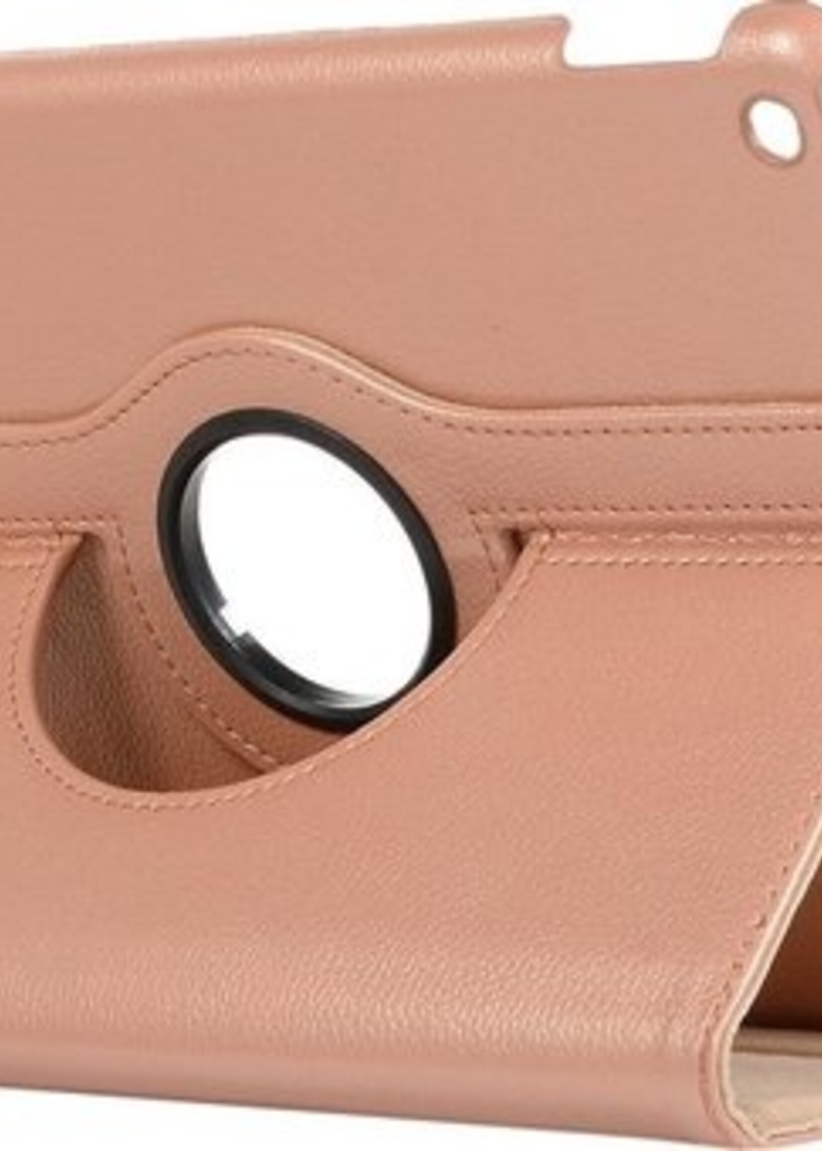 LUQ Hoes Geschikt voor iPad 10.2 2020 Hoes 360 Draaibaar Hoesje Case - Hoesje Geschikt voor iPad 8 Hoes Cover - Rosé goud